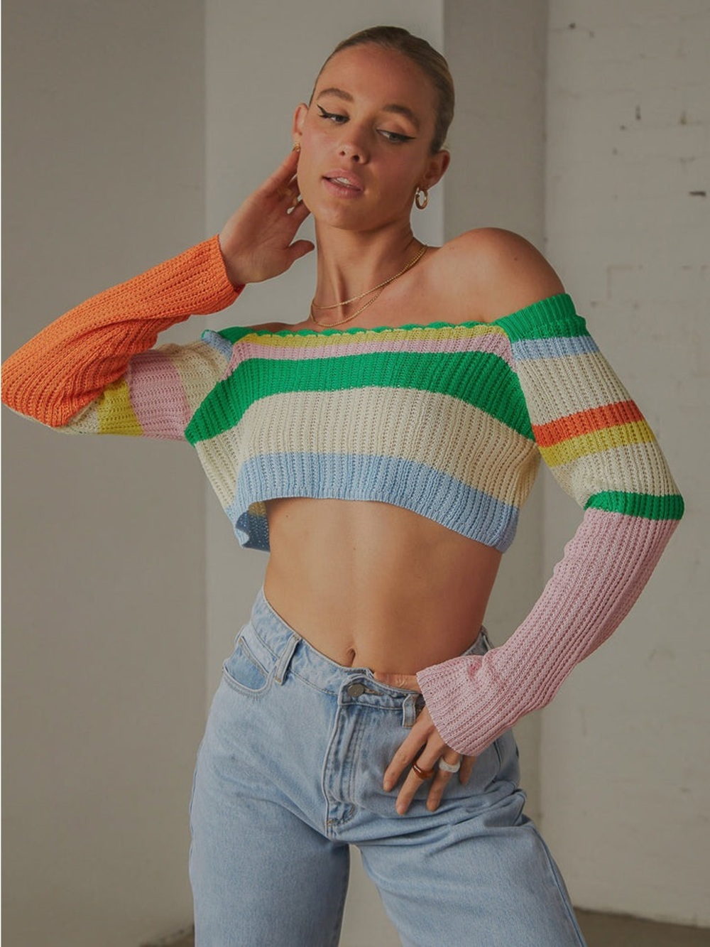Peppermayo Copacabana Crochet Top Size Small